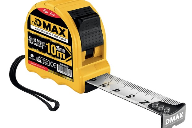 DMAX 10 x 25 Çelik Şerit Metre Profesyonel (12/Paket)✓